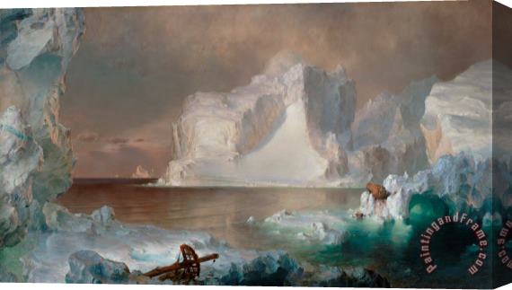 Frederic Edwin Church The Icebergs Stretched Canvas Painting / Canvas Art