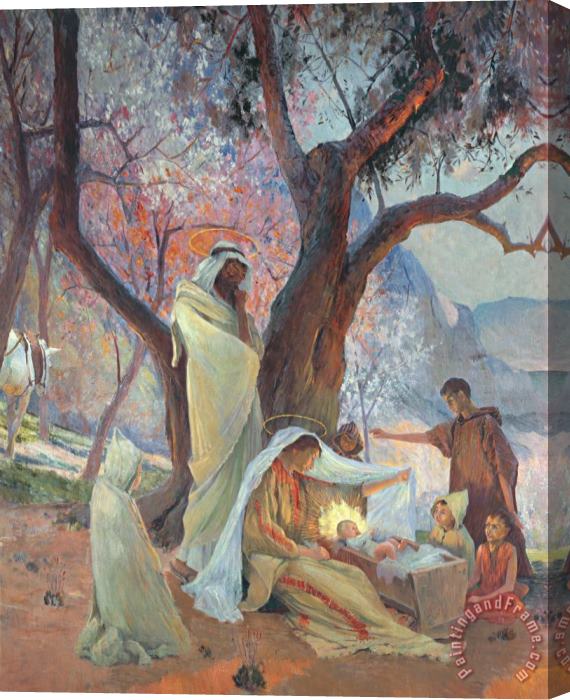 Frederic Montenard Nativity Stretched Canvas Painting / Canvas Art