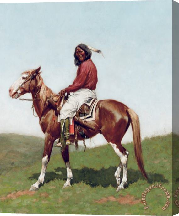 Frederic Remington Comanche Brave Stretched Canvas Print / Canvas Art