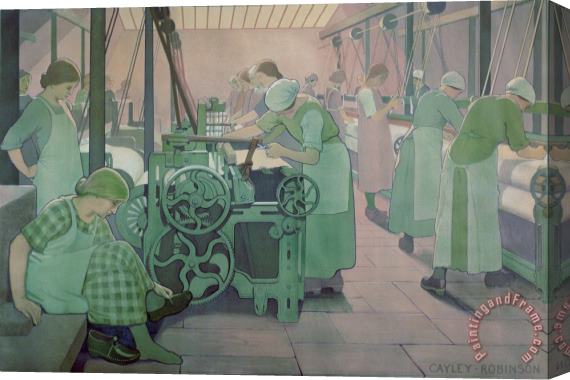 Frederick Cayley Robinson British Industries - Cotton Stretched Canvas Print / Canvas Art