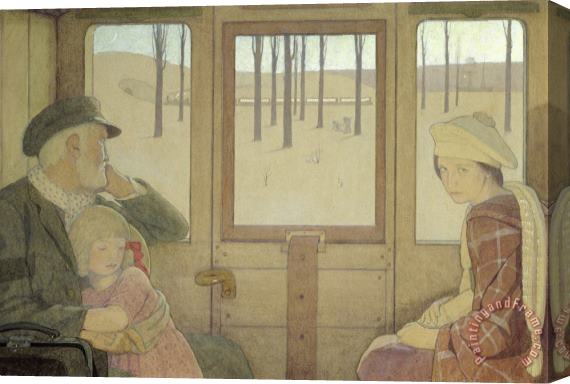 Frederick Cayley Robinson The Long Journey Stretched Canvas Print / Canvas Art