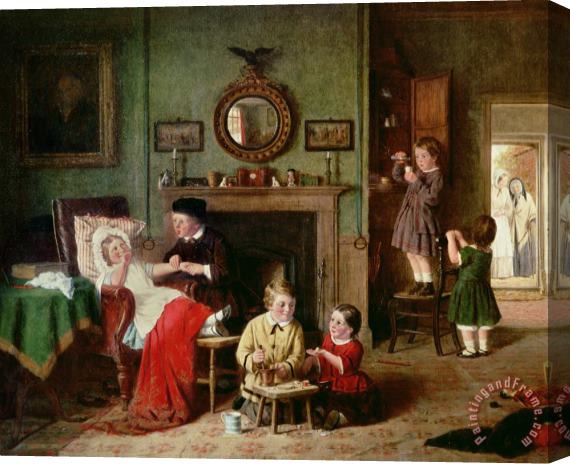 Frederick Daniel Hardy Playing at Doctors Stretched Canvas Painting / Canvas Art