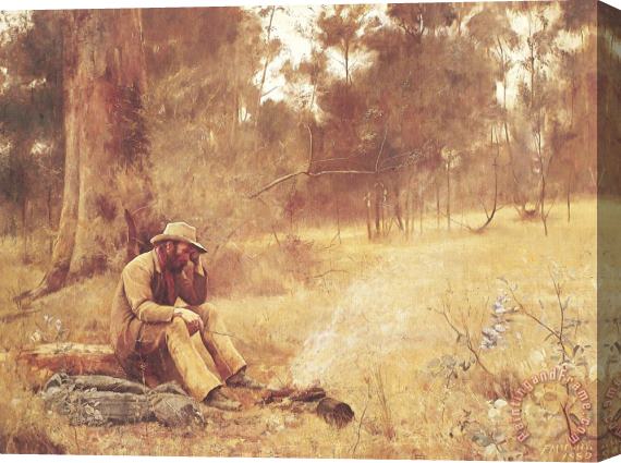 Frederick Mccubbin Down on His Luck Stretched Canvas Print / Canvas Art