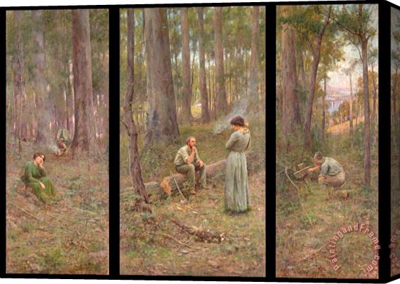 Frederick Mccubbin The Pioneer Stretched Canvas Print / Canvas Art