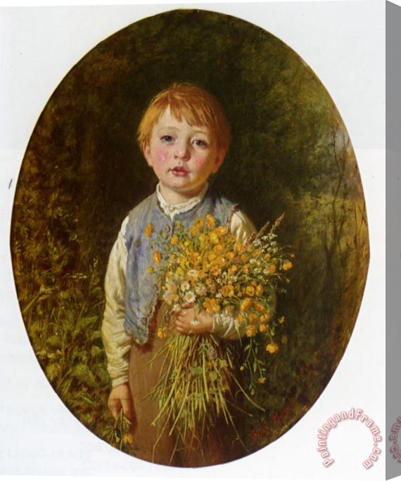 Frederick Morgan The Flower Gatherer Stretched Canvas Painting / Canvas Art