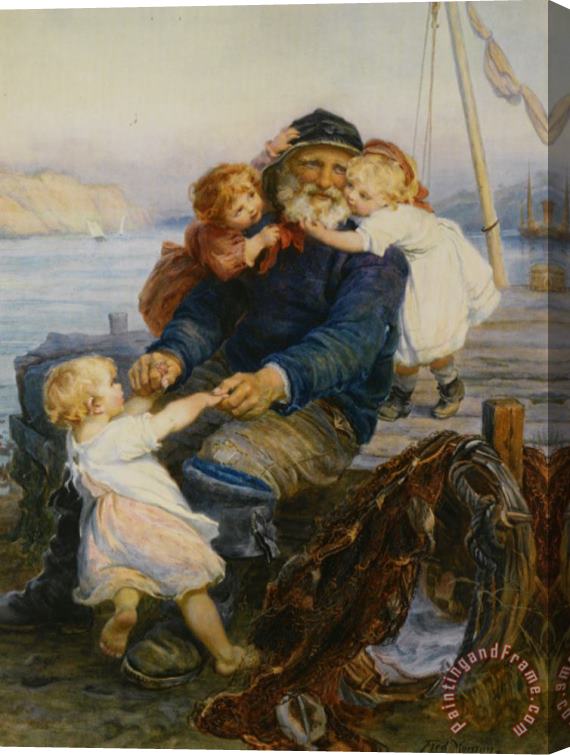 Frederick Morgan Which One Do You Love Best Stretched Canvas Print / Canvas Art
