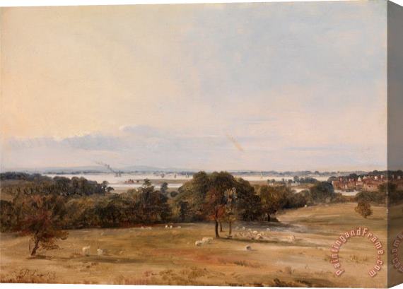 Frederick Richard Lee Southampton Water, Near Hamble Stretched Canvas Painting / Canvas Art