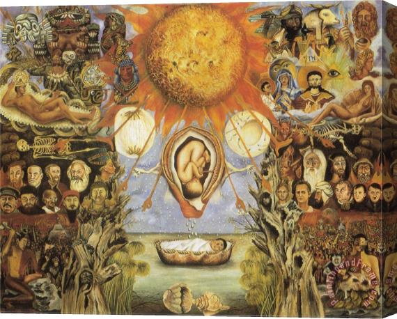 Frida Kahlo Moses 1945 Stretched Canvas Painting / Canvas Art
