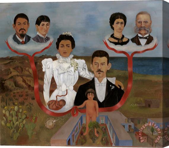 Frida Kahlo My Grandparents, My Parents, And I (family Tree) Stretched Canvas Print / Canvas Art