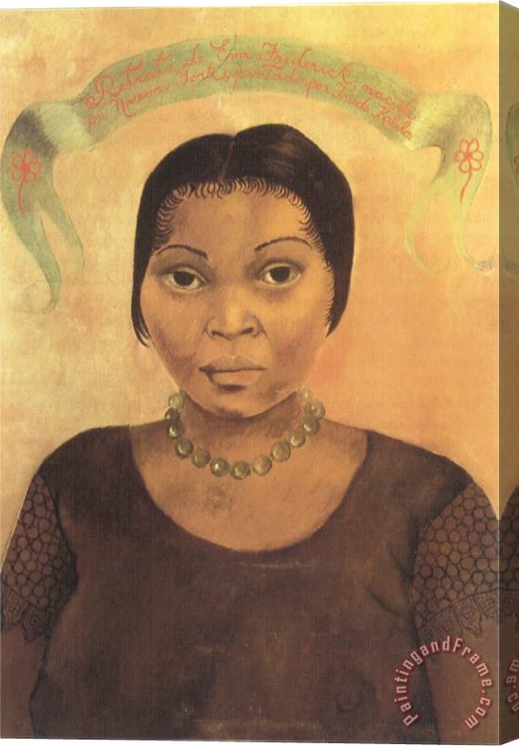 Frida Kahlo Portrait of Eva Frederick 1931 Stretched Canvas Painting / Canvas Art