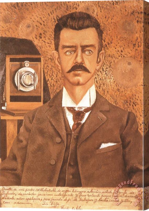 Frida Kahlo Portrait of My Father 1951 Stretched Canvas Painting / Canvas Art