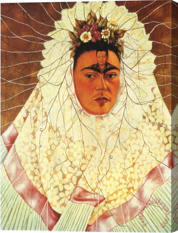 Frida Kahlo Self Portrait As a Tehuana 1943 Stretched Canvas Painting / Canvas Art