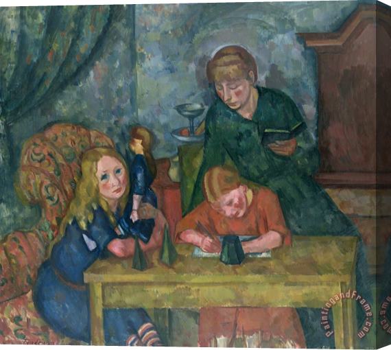Fritz Friedrichs The Children's Parlour Stretched Canvas Painting / Canvas Art