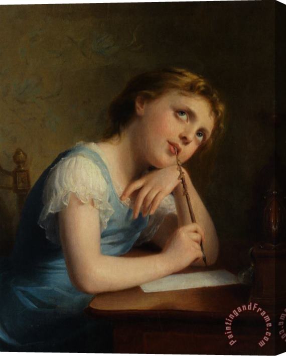 Fritz Zuber-Buhler Distant Thoughts Stretched Canvas Print / Canvas Art