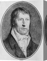 Georg Pauli Canvas Prints - Portrait Of Georg Wilhelm Friedrich Hegel by FW Bollinger