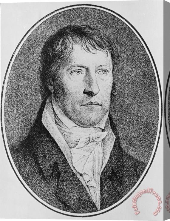FW Bollinger Portrait Of Georg Wilhelm Friedrich Hegel Stretched Canvas Print / Canvas Art