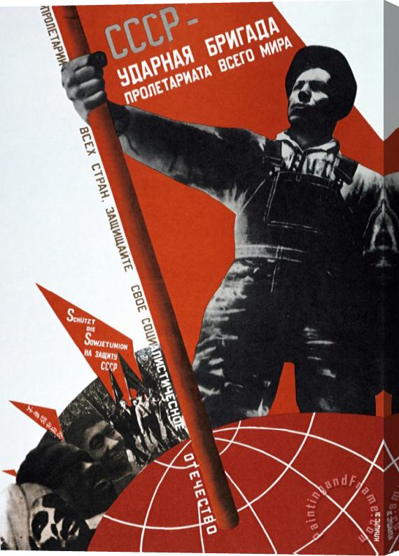 G Klutsis The Ussr Is The Elite Brigade Of The World Proletariat 1931 Stretched Canvas Painting / Canvas Art