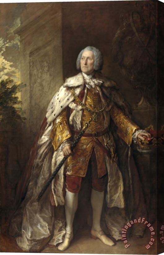 Gainsborough, Thomas John Campbell, 4th Duke of Argyll, About 1693 Stretched Canvas Painting / Canvas Art