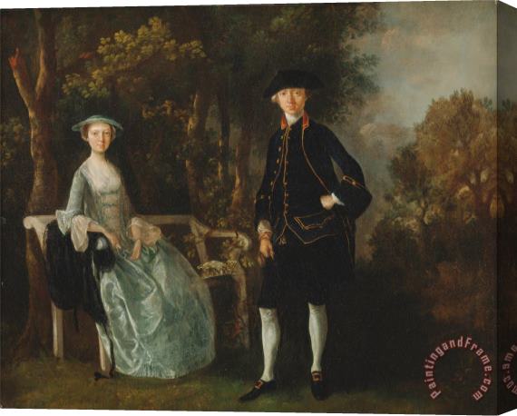 Gainsborough, Thomas Lady Lloyd And Her Son, Richard Savage Lloyd, of Hintlesham Hall, Suffolk Stretched Canvas Print / Canvas Art