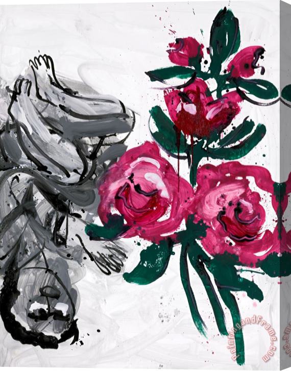 Georg Baselitz Grosse Rose Stretched Canvas Print / Canvas Art