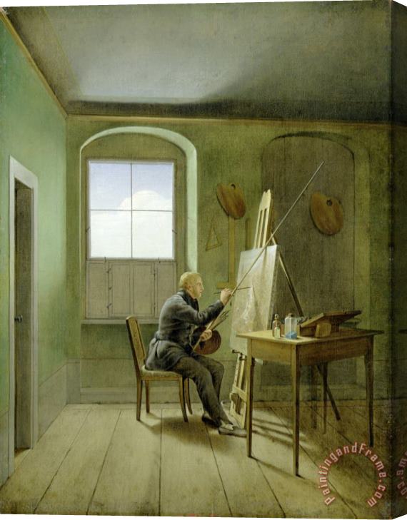 Georg Friedrich Kersting Caspar David Friedrich (1774 1840) in His Studio Stretched Canvas Print / Canvas Art