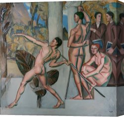 Georg Pauli Canvas Prints - Mens Sana in Corpore Sano by Georg Pauli