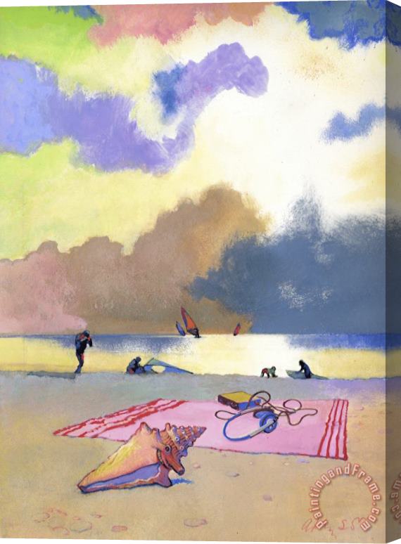 George Adamson Summer Evening Stretched Canvas Print / Canvas Art