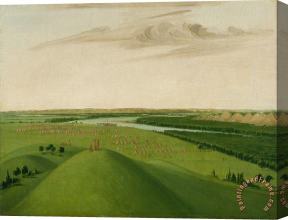 George Catlin Fort Union, Mouth of The Yellowstone River, 2000 Miles Above St. Louis Stretched Canvas Painting / Canvas Art