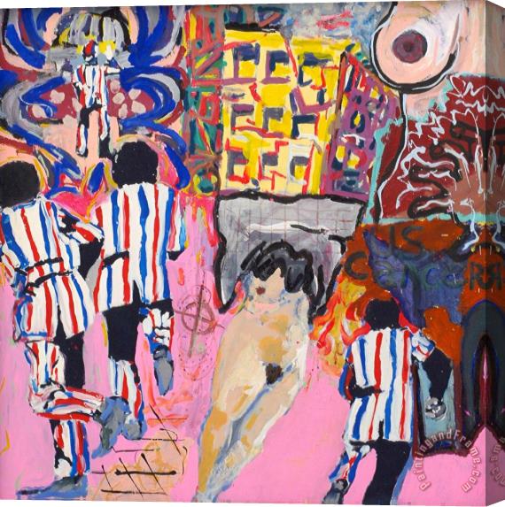 George Condo American Cancer, 1981 Stretched Canvas Print / Canvas Art