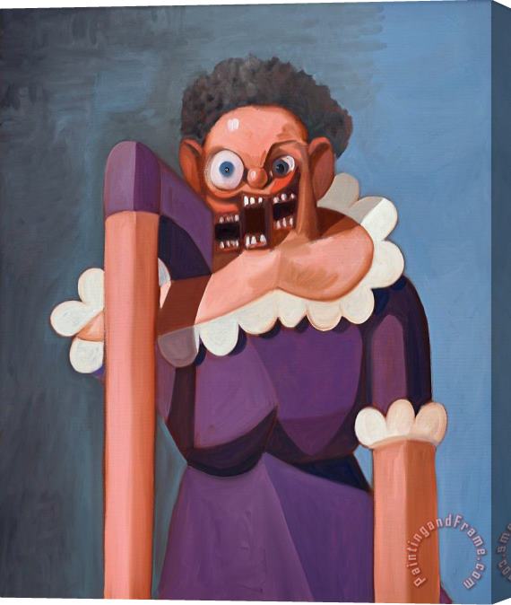 George Condo French Maid Variation, 2005 Stretched Canvas Painting / Canvas Art