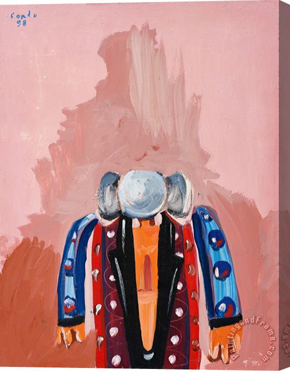 George Condo Multicoloured Man, 1998 Stretched Canvas Print / Canvas Art