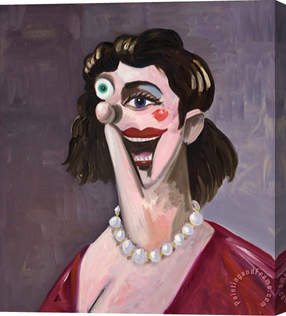 George Condo Princess Stretched Canvas Painting / Canvas Art