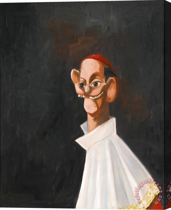 George Condo The Altar Boy Stretched Canvas Painting / Canvas Art