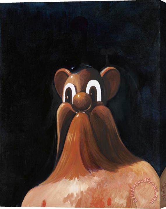 George Condo Wolfman, 1997 Stretched Canvas Painting / Canvas Art