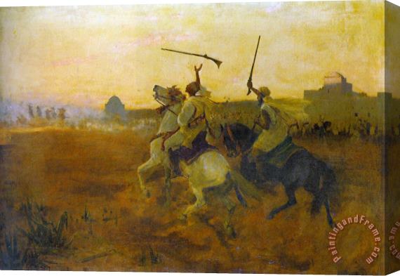 George Denholm Armour A Desert Celebration Stretched Canvas Painting / Canvas Art