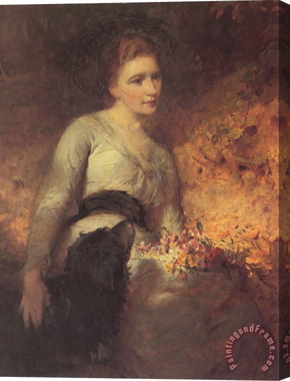 George Elgar Hicks Jane Isabella Baird (villers) Stretched Canvas Print / Canvas Art