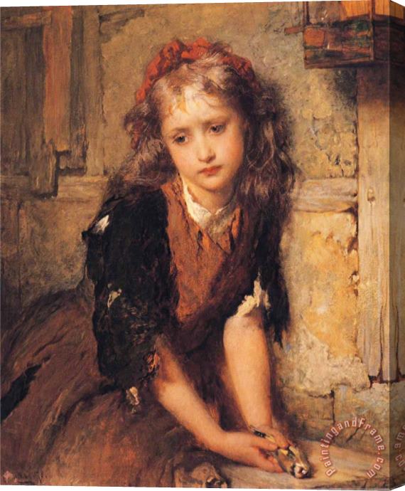 George Elgar Hicks The Dead Goldfinch Stretched Canvas Print / Canvas Art