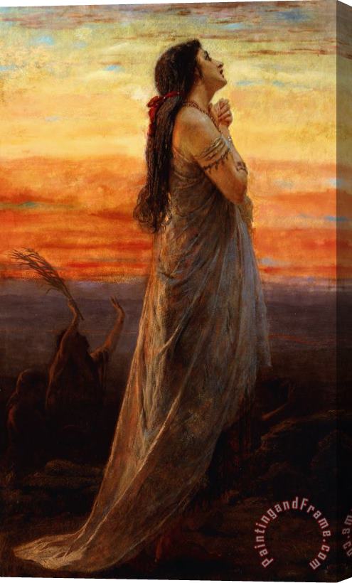 George Elgar Hicks The Lament Of Jephthahs Daughter Stretched Canvas Painting / Canvas Art