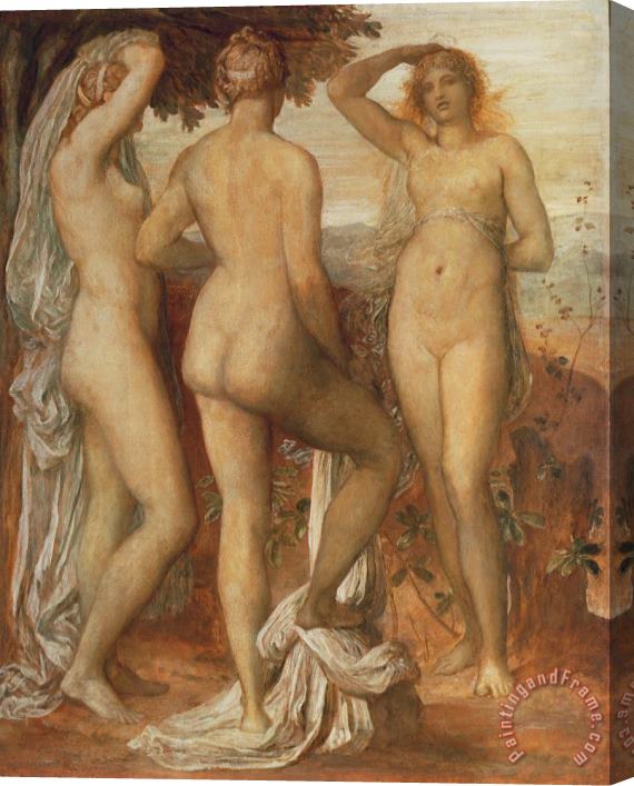 George Frederic Watts The Judgement of Paris Stretched Canvas Painting / Canvas Art
