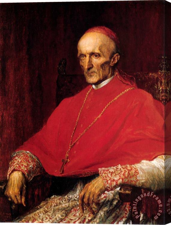 George Frederick Watts Cardinal Manning Stretched Canvas Painting / Canvas Art