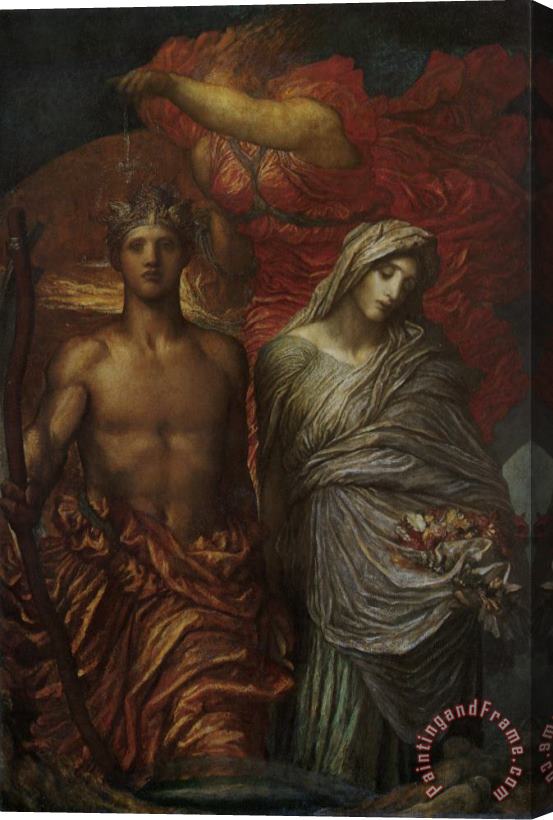 George Frederick Watts Time, Death And Judgement Stretched Canvas Painting / Canvas Art