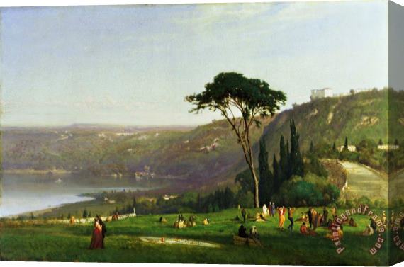 George Inness Lake Albano Stretched Canvas Painting / Canvas Art