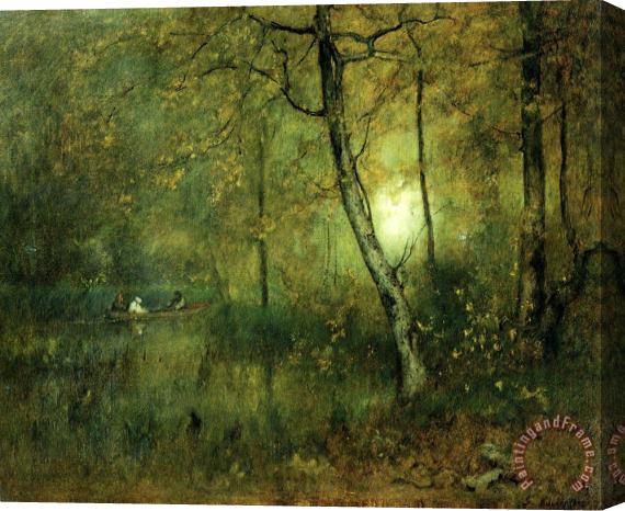George Inness Pool in The Woods Stretched Canvas Print / Canvas Art