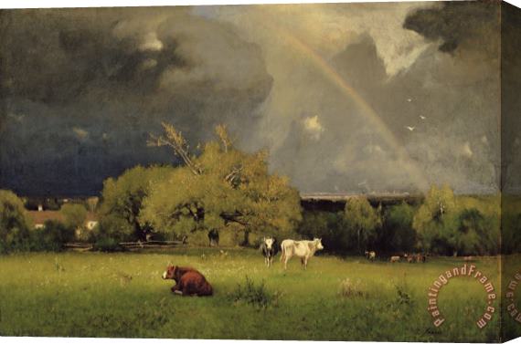 George Inness Senior The Rainbow Stretched Canvas Painting / Canvas Art