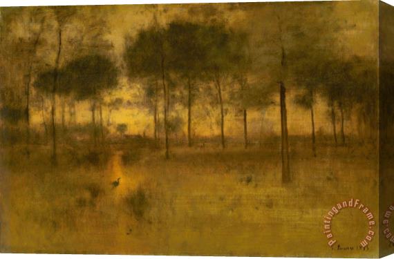 George Inness The Home of The Heron 2 Stretched Canvas Print / Canvas Art