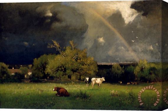 George Inness The Rainbow Stretched Canvas Print / Canvas Art