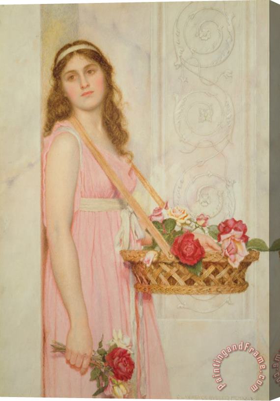 George Lawrence Bulleid The Flower Seller Stretched Canvas Painting / Canvas Art