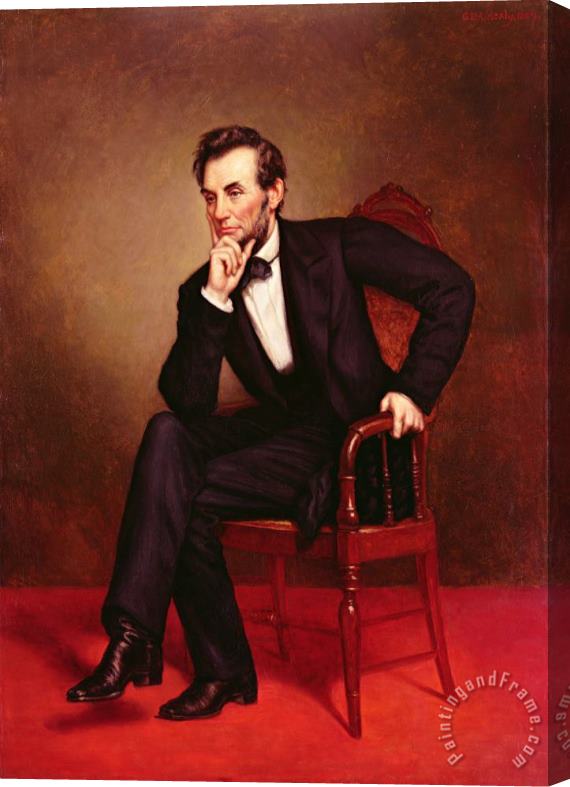 George Peter Alexander Healy Portrait of Abraham Lincoln Stretched Canvas Painting / Canvas Art
