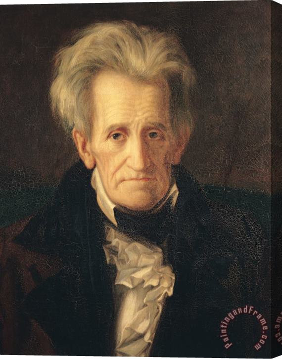 George Peter Alexander Healy Portrait of Andrew Jackson Stretched Canvas Print / Canvas Art