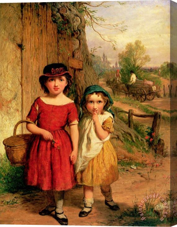 George Smith Little Villagers Stretched Canvas Print / Canvas Art